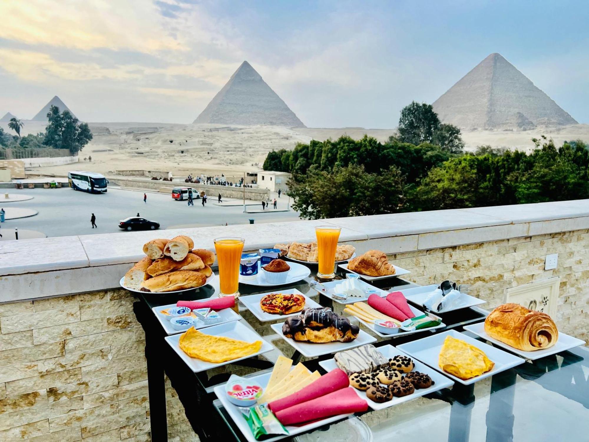 Hotel Great Scarab Pyramids View Kafret el-Gabal Exteriér fotografie