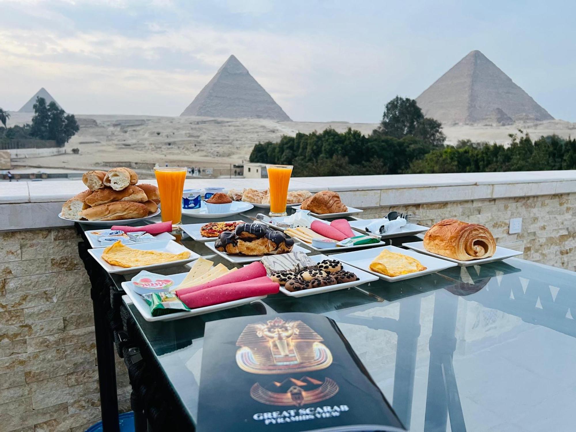 Hotel Great Scarab Pyramids View Kafret el-Gabal Exteriér fotografie