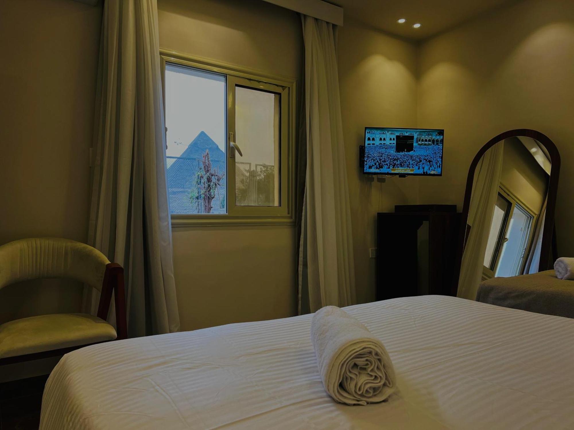 Hotel Great Scarab Pyramids View Kafret el-Gabal Exteriér fotografie