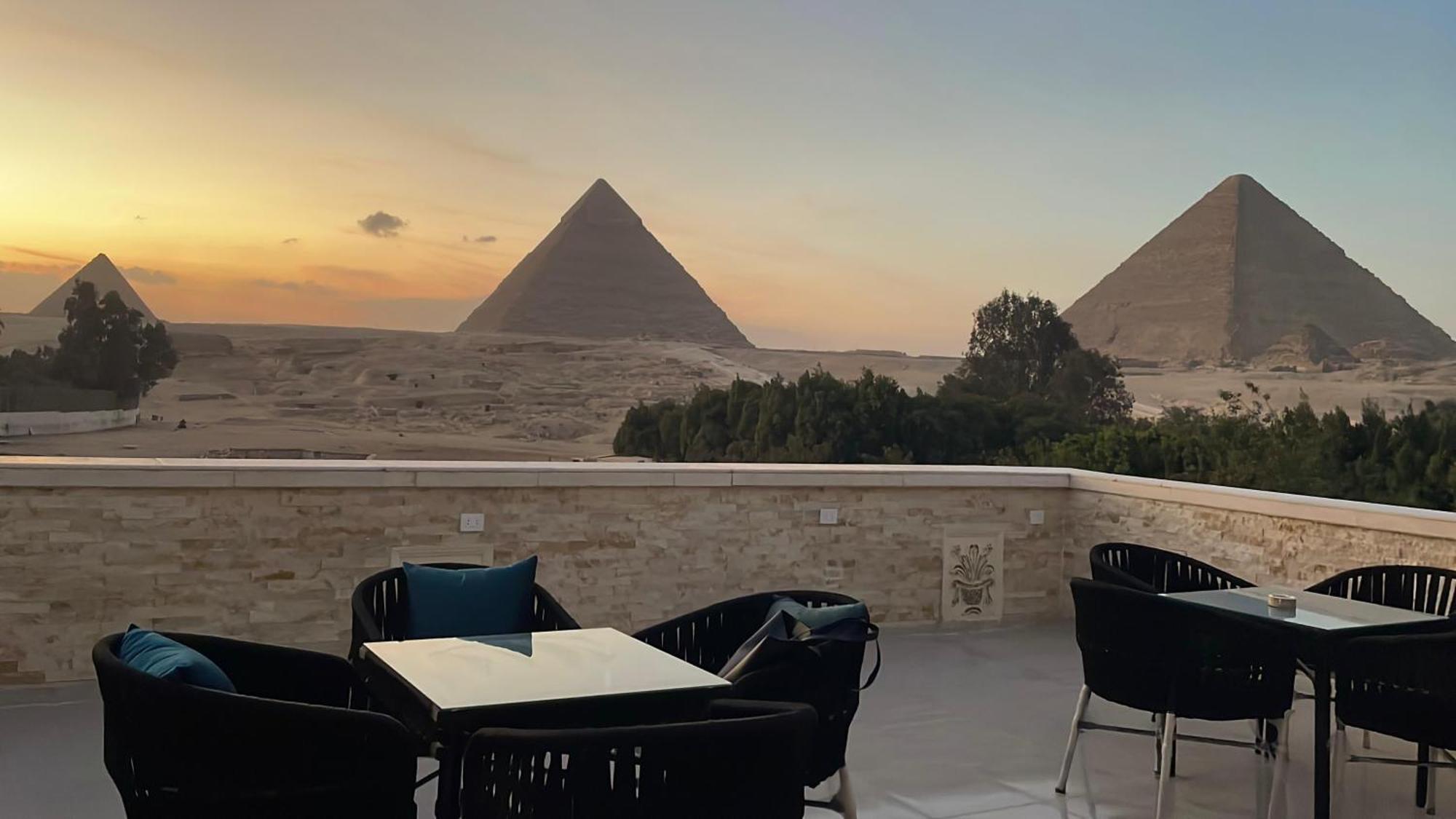 Hotel Great Scarab Pyramids View Kafret el-Gabal Exteriér fotografie