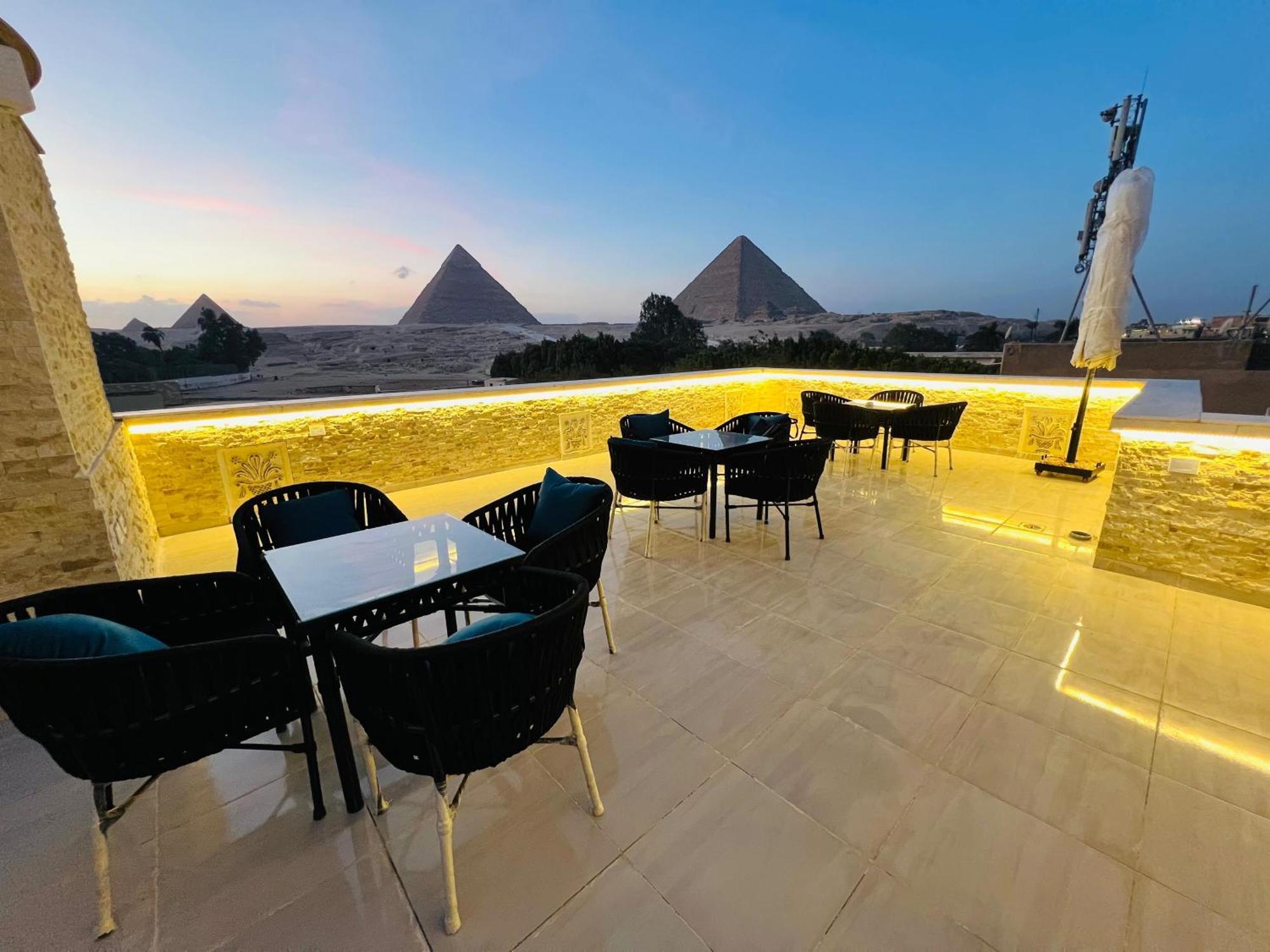 Hotel Great Scarab Pyramids View Kafret el-Gabal Exteriér fotografie
