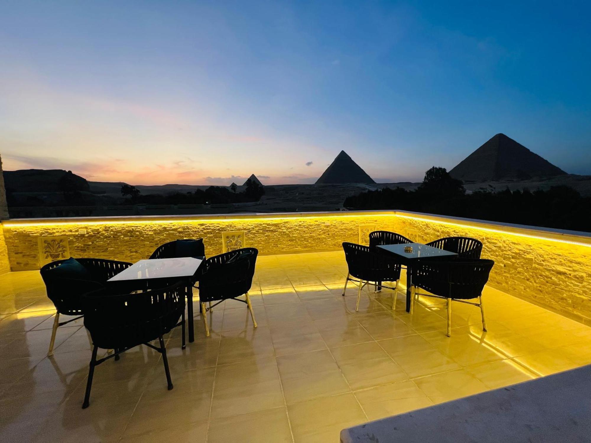 Hotel Great Scarab Pyramids View Kafret el-Gabal Exteriér fotografie