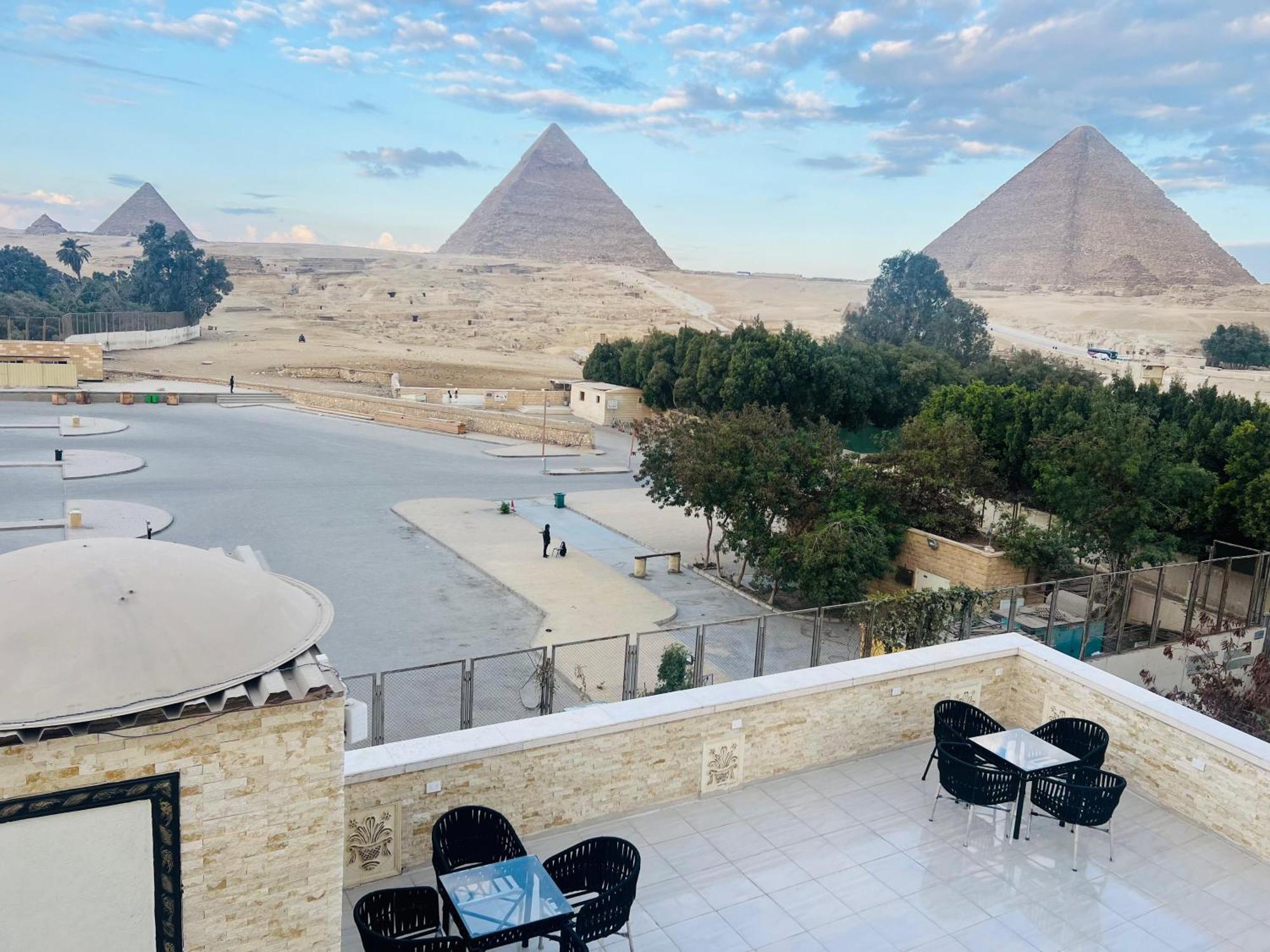 Hotel Great Scarab Pyramids View Kafret el-Gabal Exteriér fotografie